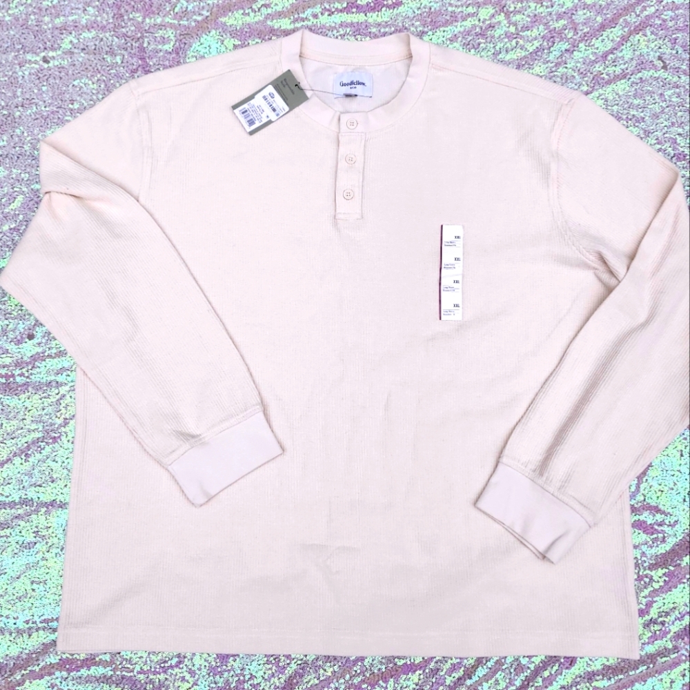 Goodfellow & Co Men's Cream Long Sleeve Top NWT